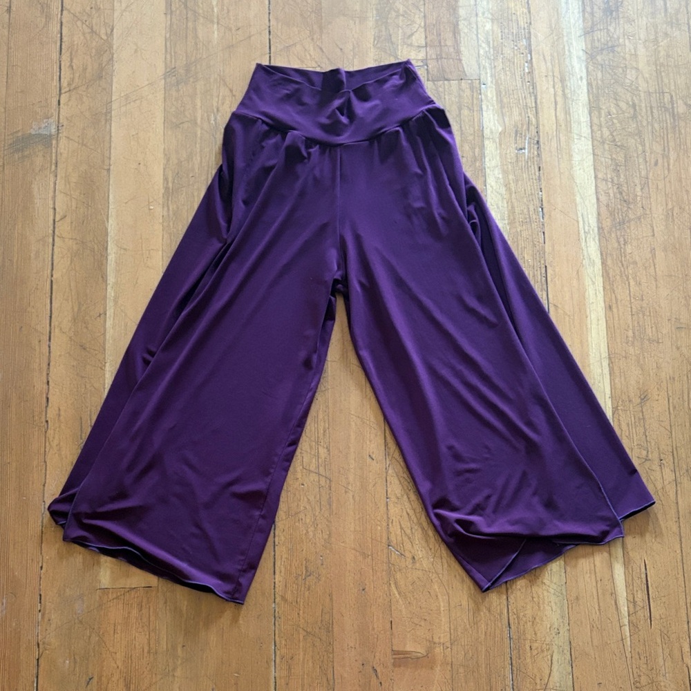 Diva Plum Flowing Palazzo Pants